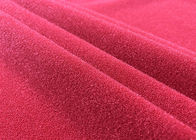 tissu de Knit balayé par nylon de 240GSM 100% pour le jouet faisant une couleur rouge plus folle
