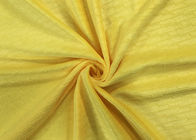 tissu micro de velours du modèle 210GSM de relief par polyester 100% mou - jaune