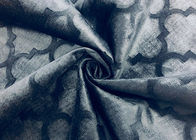 310GSM a gravé le tissu de velours/le tissu en refief de tapisserie d'ameublement de velours polyester de sofa - bleu foncé