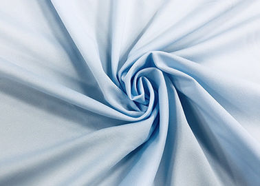 tissu 100% de chemise du polyester 130GSM avec la couleur bleu-clair de travailleurs de bout droit