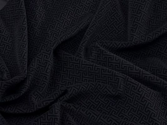 Tissu en polyester micro-élastique et velouté, parfait pour les robes