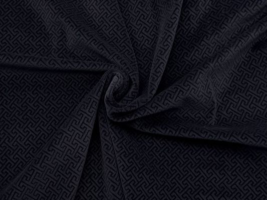 Tissu en polyester micro-élastique et velouté, parfait pour les robes
