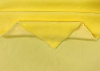 tissu élastique de velours de Microfiber 92% de polyester mou de 300GSM pour des jouets, jaune de mangue d'accessoires