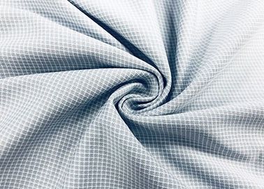 100 pour cent de polyester de chemise de tissu de gris tricoté par chaîne de guingan vérifient 130GSM