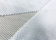 80GSM a tricoté le tissu de maille pour l'usage de sports rayant le polyester 100% de blanc