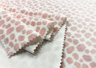 Tissu 100% d'ouatine de polyester pour la copie à la maison 210GSM de léopard de rose de textile