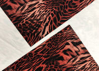 Tissu de velours de polyester de 260GSM Velboa pour la largeur de Dress Tiger Pattern 150cm de dames