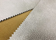Le gris 100% en cuir de tissu de feutre de polyester d'effet pour la tapisserie d'ameublement projette des oreillers