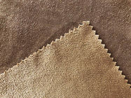 130GSM 100 pour cent de tissu de suède balayé par polyester pour la mode de couleur de Brown d'habillement
