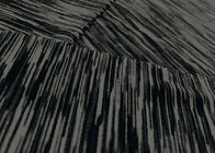 Le tricotage de trame extensible de tissu micro de polyester de 92% pour le yoga vêtx le charbon de bois de Heather