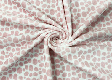 Tissu 100% d'ouatine de polyester pour la copie à la maison 210GSM de léopard de rose de textile