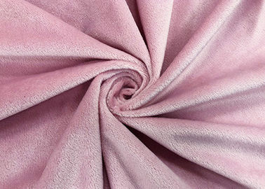 largeur 100% de tricotage du rose 160cm de chaîne de polyester de tissu de jouet de la peluche 190GSM